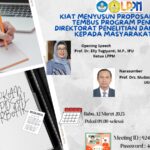 Undangan Webinar Online dengan Tema “Kiat Menyusun Proposal Penelitian Tembus Program Pendanaan Direktorat Penelitian dan Pengabdian kepada Masyarakat (DPPM)”