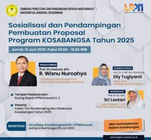 Sosialisasi dan Pendampingan Pembuatan Proposal Program Kosabangsa Tahun 2025 untuk Calon Tim Pendamping dan Pelaksana Perguruan Tinggi