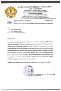 Publikasi Hasil Penelitian dan Pengabdian melalui Media Massa dan/atau Sosial