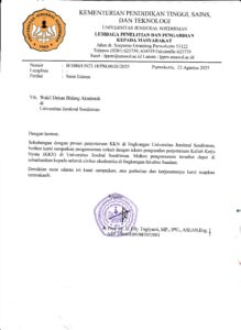 Surat Edaran Pengumuman Terkait dengan Teknis Pengusulan Penyetaraan Kuliah Kerja Nyata (KKN) di Universitas Jendral Soedriman