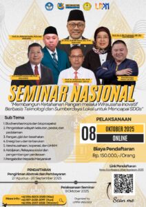SEMINAR NASIONAL UNSOED 2025 ✨ “Membangun Ketahanan Pangan melalui Wirausaha Inovatif Berbasis Teknologi dan Sumberdaya Lokal untuk Mencapai SDGs”