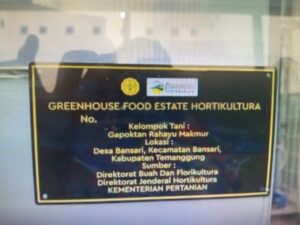 Gampotan Rahayu Makmur Kembangkan Greenhouse Hidroponik Berbasis Teknologi di Desa Bansari Kecamatan Bansari Temanggung