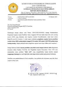 Permohonan Update Luaran Penelitian Tahun 2024