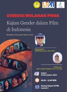 Diskusi Bulanan PRGA! Menyelami Tema Gender dalam Sinema