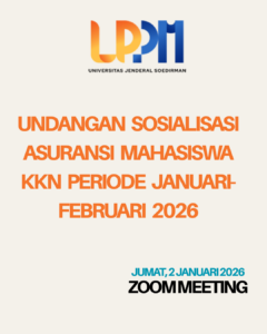 Undangan Sosialisasi Asuransi Mahasiswa KKN Periode Januari-Februari 2026