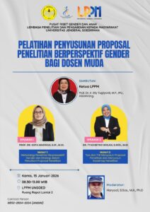 Pelatihan Penyusunan Proposal Penelitian Berperspektif Gender bagi Dosen Muda