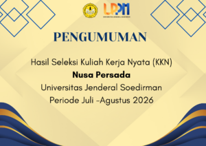 Hasil Seleksi Kuliah Kerja Nyata (KKN) Nusa Persada Periode Juli -Agustus 2026