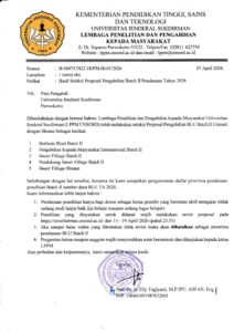 Hasil Seleksi Proposal Pengabdian Batch II Pendanaan Tahun 2026