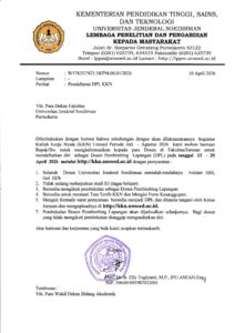 Informasi Pendaftaran Dosen Pembimbing Lapangan (DPL) KKN Unsoed Periode Juli – Agustus 2026