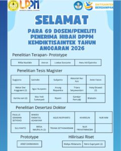 Selamat kepada 69 Dosen/Peneliti Unsoed Penerima Hibah DPPM Unsoed Tahun 2026