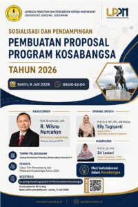 SOSIALISASI DAN PENDAMPINGAN PEMBUATAN PROPOSAL KOSABANGSA