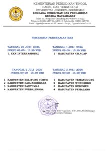 PEMBAGIAN JADWAL PEMBAGIAN PERBEKALAN KKN PERIODE JULI-AGUSTUS 2026